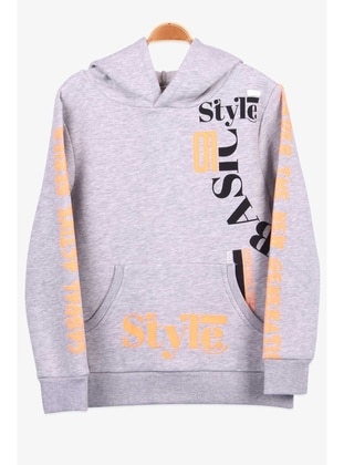 Gray - Boys` Sweatshirt - Breeze Girls&Boys