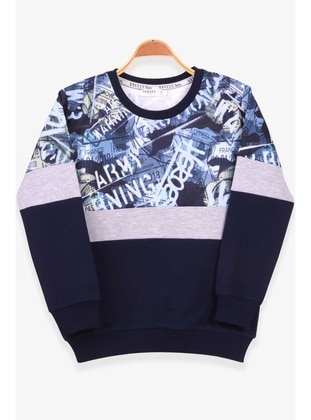 Navy Blue - Boys` Sweatshirt - Breeze Girls&Boys