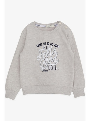 Beige - Boys` Sweatshirt - Breeze Girls&Boys