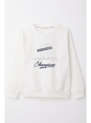 Ecru - 350gr - Boys` Sweatshirt - Breeze Girls&Boys