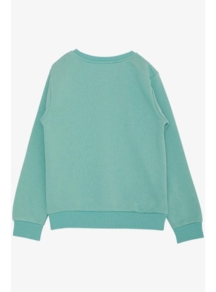 Sea Green - 350gr - Boys` Sweatshirt - Breeze Girls&Boys