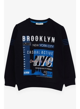 Navy Blue - Boys` Sweatshirt - Breeze Girls&Boys