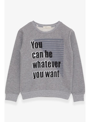 Dark Gray - Boys` Sweatshirt - Breeze Girls&Boys