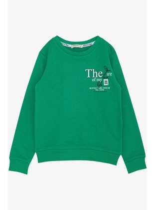 Green - Boys` Sweatshirt - Breeze Girls&Boys