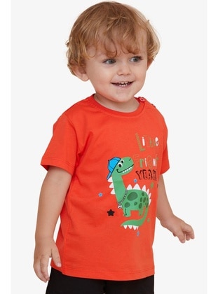 Orange - Boys` T-Shirt - Breeze Girls&Boys