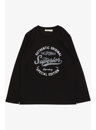 Black - 200gr - Boys` Tops - Breeze Girls&Boys