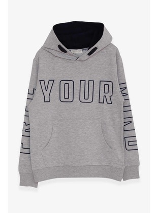 Grey - Boys` Sweatshirt - Breeze Girls&Boys