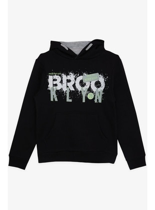 Black - Boys` Sweatshirt - Breeze Girls&Boys