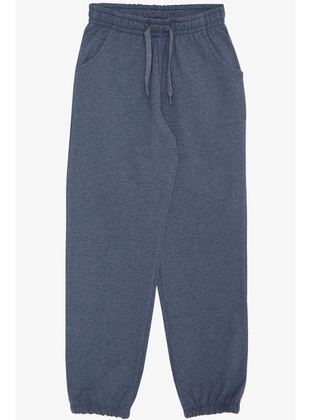 Blue - 350gr - Boys` Sweatpants - Breeze Girls&Boys