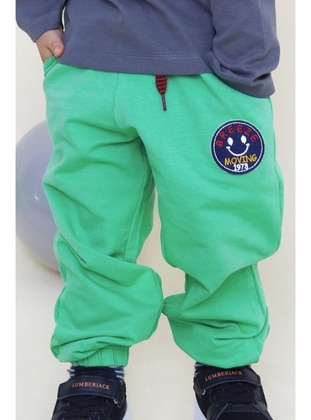 Green - Boys` Sweatpants - Breeze Girls&Boys