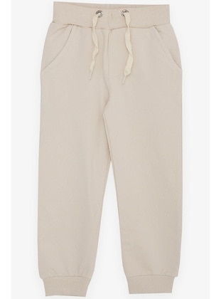 Beige - Boys` Sweatpants - Breeze Girls&Boys