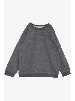 Dark Gray - Boys` Sweatshirt - Breeze Girls&Boys