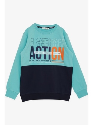 Sea Green - Boys` Sweatshirt - Breeze Girls&Boys