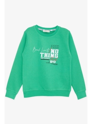 Green - Boys` Sweatshirt - Breeze Girls&Boys