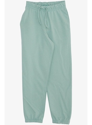 Mint Green - 350gr - Girls` Sweatpants - Breeze Girls&Boys