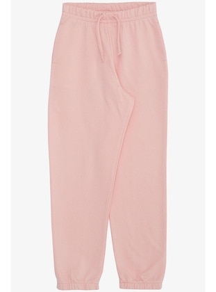 Pink - 350gr - Girls` Sweatpants - Breeze Girls&Boys