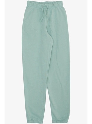 Mint Green - 350gr - Girls` Sweatpants - Breeze Girls&Boys