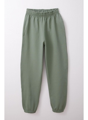 Mint Green - 350gr - Girls` Sweatpants - Breeze Girls&Boys