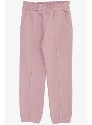 Lilac - 350gr - Girls` Sweatpants - Breeze Girls&Boys