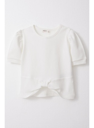 White - 150gr - Girls` T-Shirt - Breeze Girls&Boys