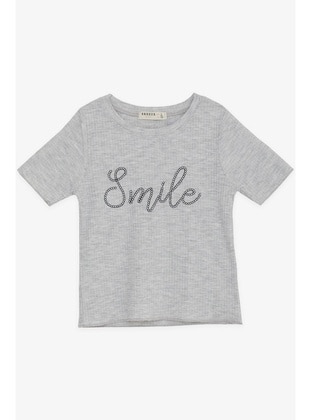 Grey - Girls` T-Shirt - Breeze Girls&Boys