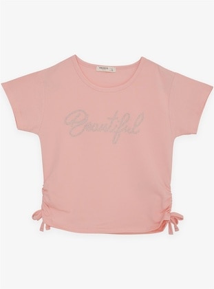 Salmon - Girls` T-Shirt - Breeze Girls&Boys