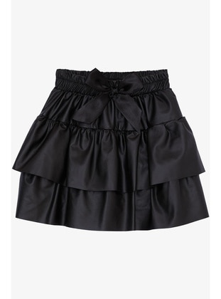 Black - 200gr - Girls` Skirt - Breeze Girls&Boys