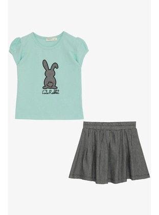 Sea Green - 350gr - Girls` Suit - Breeze Girls&Boys