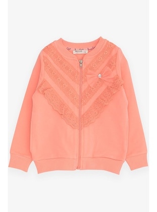 Salmon - Girls` Cardigan/Vest - Breeze Girls&Boys