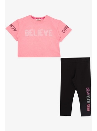 Neon Pink - Girls` Suit - Breeze Girls&Boys