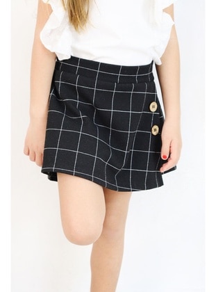 Black - 200gr - Girls` Skirt - Breeze Girls&Boys