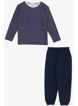 Navy Blue - Girls` Pyjamas - Breeze Girls&Boys