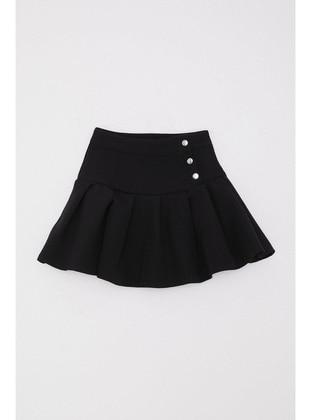 Black - 200gr - Girls` Skirt - Breeze Girls&Boys