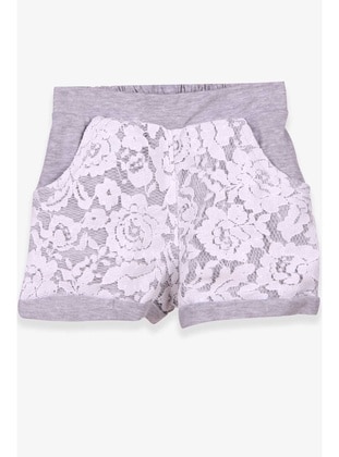 Grey - Girls` Shorts - Breeze Girls&Boys