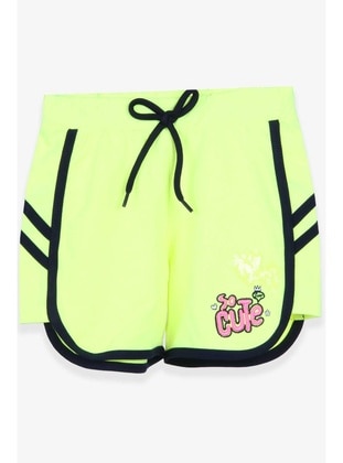 Neon Green - Girls` Shorts - Breeze Girls&Boys