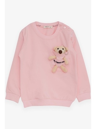 Pink - 300gr - Girls` Sweatshirt - Breeze Girls&Boys