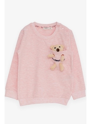 Salmon - 300gr - Girls` Sweatshirt - Breeze Girls&Boys