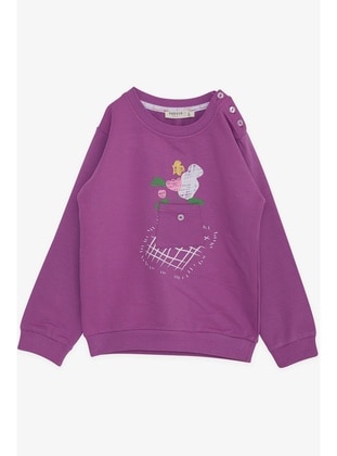 Violet - 300gr - Girls` Sweatshirt - Breeze Girls&Boys