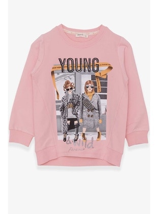 Powder Pink - Girls` Sweatshirt - Breeze Girls&Boys