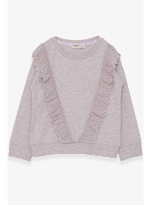 Beige - Girls` Sweatshirt - Breeze Girls&Boys