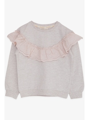 Beige - Girls` Sweatshirt - Breeze Girls&Boys