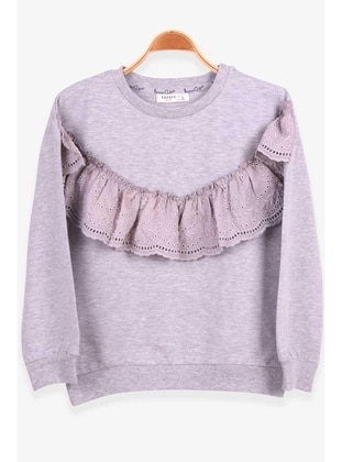 Grey - Girls` Sweatshirt - Breeze Girls&Boys