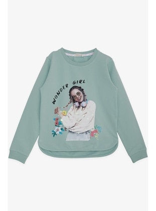 Sea Green - Girls` Sweatshirt - Breeze Girls&Boys