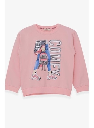 Powder Pink - Girls` Sweatshirt - Breeze Girls&Boys