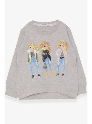 Beige - Girls` Sweatshirt - Breeze Girls&Boys