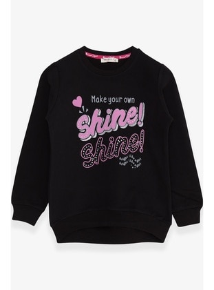 Black - Girls` Sweatshirt - Breeze Girls&Boys