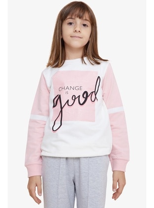 Ecru - Girls` Sweatshirt - Breeze Girls&Boys