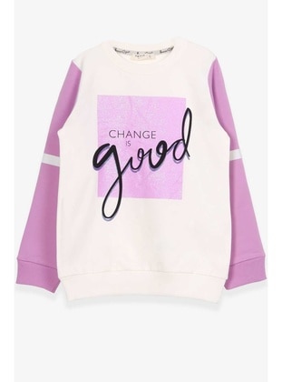 Ecru - Girls` Sweatshirt - Breeze Girls&Boys