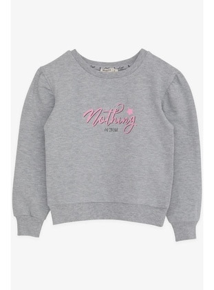 Grey - Girls` Sweatshirt - Breeze Girls&Boys