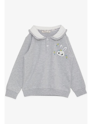 Light Gray - Girls` Sweatshirt - Breeze Girls&Boys